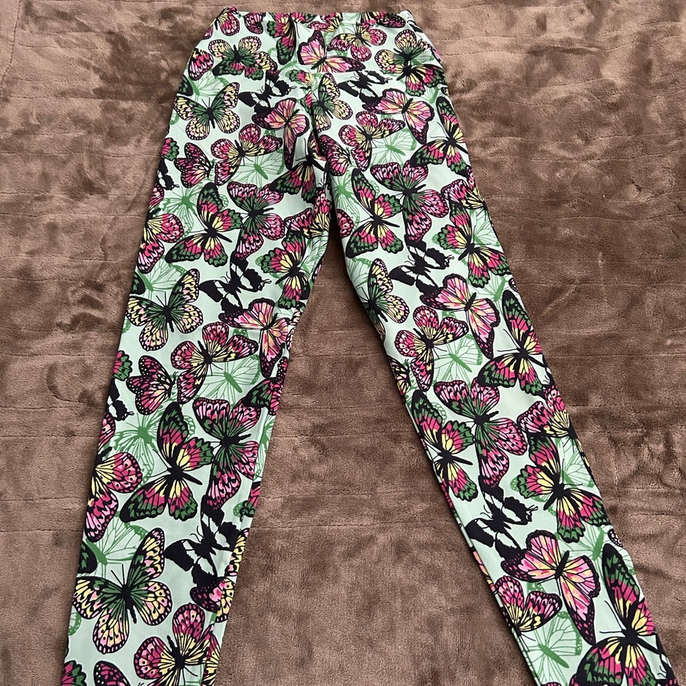 Liquido Butterfly Print Yoga Pants